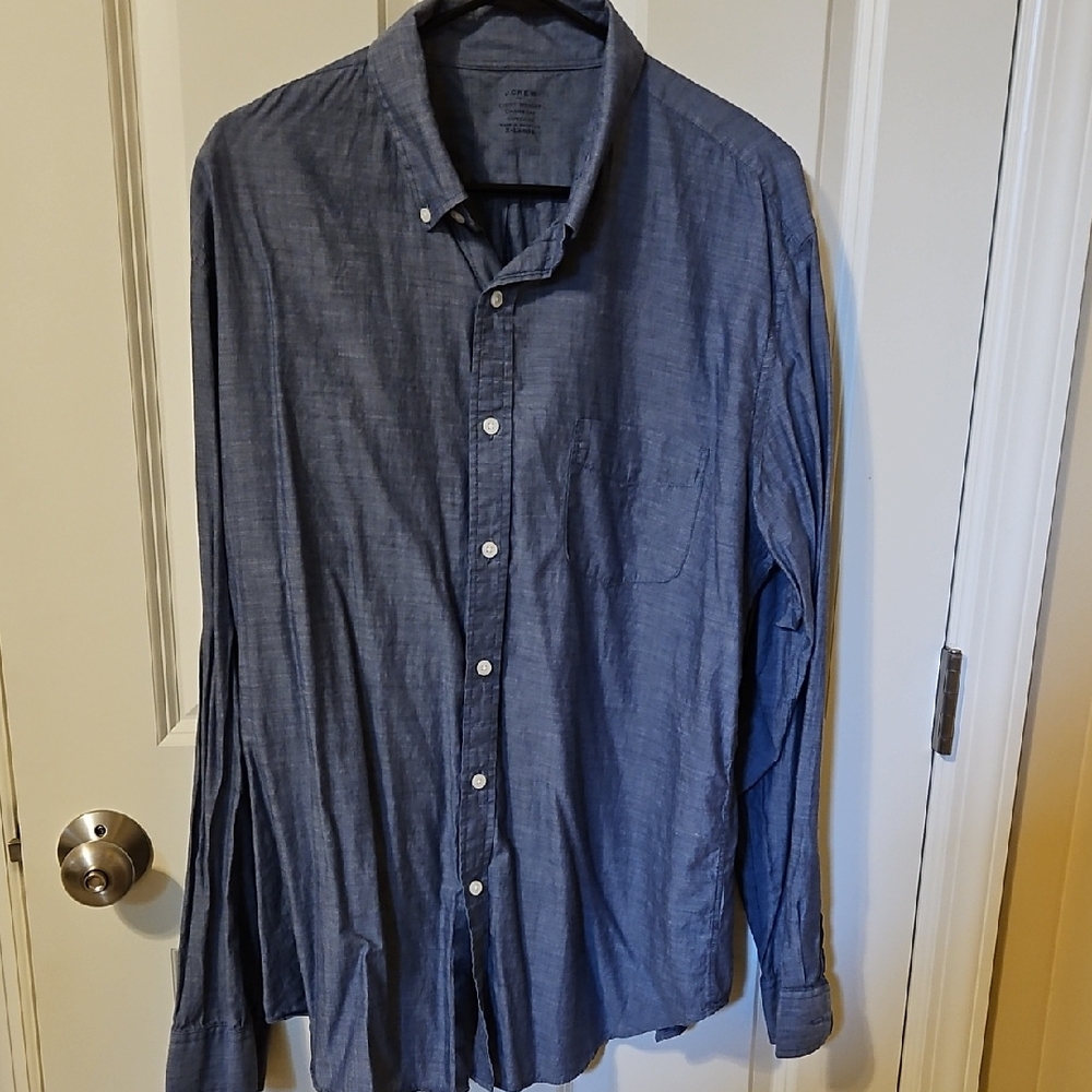 J. Crew Casual Blue Button-Down Shirt